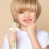 Beaupretty 4pcs Silicone Toothbrush with Base Boy Girl Training Oral Cleaner for Gums and Tongue Soft Bristles for Safe Newborn Use view 4