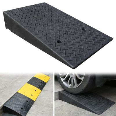 LMAHAP Driveway Curb Ramps, Heavy Duty Threshold Ramps with Grid Structure Design, Ideal for Garage, Sidewalk, Threshold, Portable Threshold for Lawn Mower, Car, Auto, Rv (Size : 50 * 80 * 12cm)