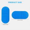 12Pcs Eye Patches for Glasses, Reusable Non-Woven Fabric Eye Patch Medical for Adult Kids Left Right Eye, Eyepatch for Glasses Treat Lazy Eye Amblyopia Strabismus for Left & Right Eyes (Black&Blue) view 3
