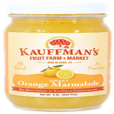 Kauffman Orchards All-Natural Sweet Orange Marmalade, No Preservatives, 9 Oz. (Pack of 2)
