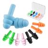 5 Pairs Sleep Earplugs,Silicone Ear Plugs for Sleeping Noise Cancelling,Soft Reusable Ear Plugs,Small Earplugs for Sleep,Travel EarPlugs with EarPlug Case(Pink,Black,Blue,Orange,Green) view 1