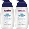 Aquaphor Baby Wash and Shampoo - Mild, Tear-free 2-in-1 Solution for Babys Sensitive Skin - 16.9 fl. oz. Pump - Pack of 2 view 1