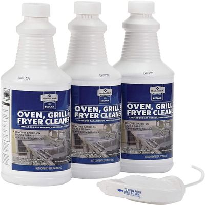 3 Pack NESTIVA Grill, Oven and Fryer Cleaner 32 OZ Comes with a NESTIVA Sink Strainer.