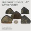 KALIFANO Shungite Point with Pyrite - Bulk High Energy Raw Shungite Con Pirita Reiki Crystal Used for Clarity and Purpose (Family Owned & Operated) view 4