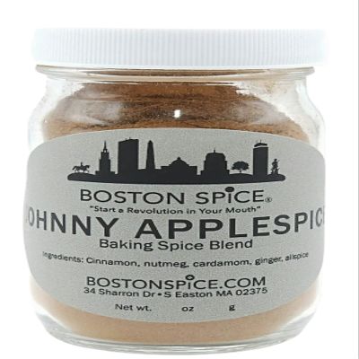 Boston Spice Johnny Applespice Appleseed Baking Spice Blend Add To Apple Pies Cakes Fudge Cupcakes Desserts Pumpkin Pie Pastry Brownies Cookies Pancakes French Toast 1/2 Cup Spice Jar wt. 1.9oz/55g