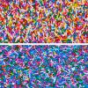 Fancy Sprinkles Sundae Best Sprinkle Set, Real Sugar, For Ice Cream, Cookies, Cakes, Cupcakes, Dessert Decorating, One Classic & One Deluxe Rainbow Crunchy Jimmies 2 Pack (0.5c) view 2
