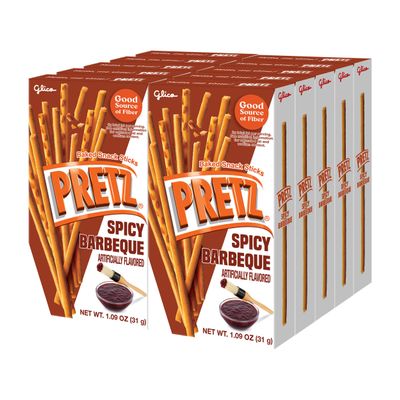 Glico Pretz Spicy Barbeque 1.09 oz (Pack of 10)