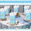 Tinlade 30 Pcs Thank You Gift Bags with Tissue Paper Gold Thank You Wedding Bags with Handle for Graduation Business Shopping Wedding Shower Party Favors(Light Blue) view 4