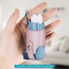 MEDMAX Asthma Inhaler Holder PU Leather Protective Travel Handy Mini Holster, Lightweight Carrying Case with Carabiner Clip, Inhaler Not Included (Case Only), Rose Gold view 3