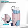 MEDMAX Asthma Inhaler Holder PU Leather Protective Travel Handy Mini Holster, Lightweight Carrying Case with Carabiner Clip, Inhaler Not Included (Case Only), Rose Gold view 4