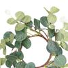 Duiaynke Eucalyptus Leaves Candle Holder Wreath and Small Simulated Berries Vitality Wreath Easter Farmhouse Home Warmth Decorations view 2