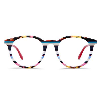 AOOLIA Women Reading Glasses Cat Eye Blue Light Blocking Anti UV Eyestrain Eyewear Lightweigth Flexible with Spring Hinge (Red, 1.5, diopters)