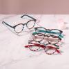 AOOLIA Women Reading Glasses Cat Eye Blue Light Blocking Anti UV Eyestrain Eyewear Lightweigth Flexible with Spring Hinge (Red, 1.5, diopters) view 4