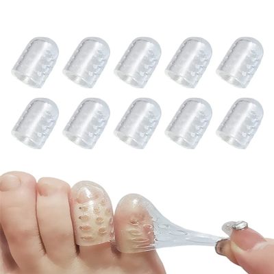 10 PCS Silicone Anti-Friction Toe Protector, Upgrade Gel Toe Protectors Breathable Toe Covers, Little Toe Protectors Caps Guards for Men Women, Toe Sleeves for Corns, Blisters and Ingrown Toenails