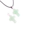 1PC Natural Agate Stone Gemstone Pendants Quartz Crystal Decoration Making,Green Aventurine view 1