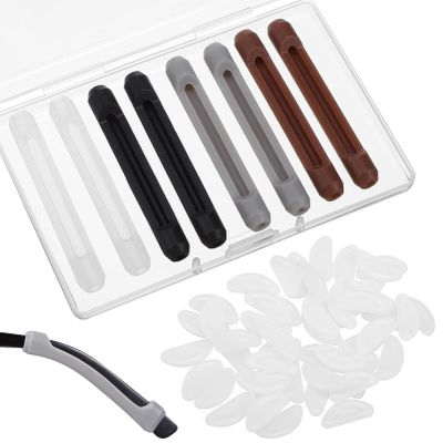 Angoily Silicone Nose Pads for Glasses Pairs Adhesive Nose Cushions Comfortable for Eyeglasses and Sunglasses