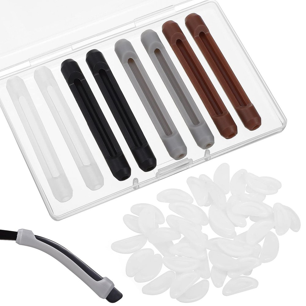 Angoily Silicone Nose Pads for Glasses Pairs Adhesive Nose Cushions Comfortable for Eyeglasses and Sunglasses
