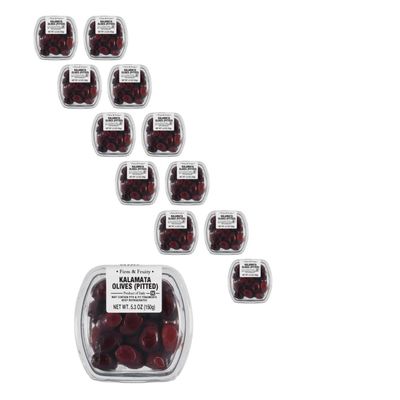 Fresh Pack Fresh Kalamata Pitted Olives, 5.3 oz, 12 Pack