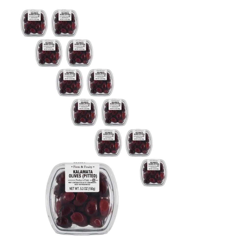 Fresh Pack Fresh Kalamata Pitted Olives, 5.3 oz, 12 Pack