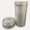 25pc Pack Reversable Pill Containers 13 Dram, 2gram Canisters Silver view 2