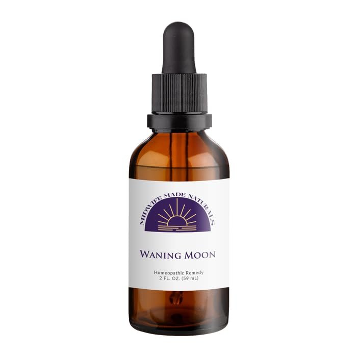 Midwife Made Naturals Waning Moon - Homeopathic Drops for Menopause Symptoms Hot Flashes, Night Sweats, Mood Support, Irritability & Other Natural, Vegan, Non-GMO, 2 fl oz