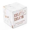 WEDDINGSTAR Miniature Custom Foil Printed Square Paper Favor Boxes - Mr & Mrs view 1