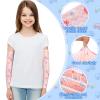 Bonuci 12 Pairs Elastic Eczema Sleeves for Kids Arm or Leg Toddler Scratch Arm Sleeves Eczema Wet Wraps UV Protection(Medium) view 4