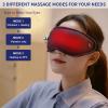 Eye Massager Mask with Heat and Vibration, Wireless Rechargeable Massager Heated Eye Mask for Dry Eyes Fade Black Eye Blepharitis Tired Eyes Puffy view 2