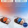 Eye Massager Mask with Heat and Vibration, Wireless Rechargeable Massager Heated Eye Mask for Dry Eyes Fade Black Eye Blepharitis Tired Eyes Puffy view 3