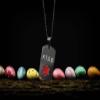 DWJSu Black Medical Alert Tag Necklace for Men Women Stainless Steel Engraved Medical Id Emergency Health Pendant view 4
