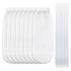 32-Piece Lint Trap and Cable Ties Set for Washing Machine, Includes 8 Nylon Mesh Lint Traps and 24 Cable Ties, Easy and Effective Lint Filtration (White) view 1