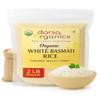 Darsa Organics White Basmati Rice (2lb) - USDA Organic Long Grain White Rice from India - Premium Aromatic & Fluffy Grains for Biryani & Pilaf - Non-GMO, Kosher, Vegan & Chemical-Free (Resealable Bag) view 1