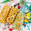 100 Paw Print Dog Treat Bags - Heat Sealable Candy Bags with 100 Silver Twist Ties for Pet Birthday Party Favor Supplies, Black view 4