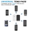 Domas 18 Pack TENS Unit Replacement Pads Reuse 50 Times, Multi-Size Tens Unit Electrode Pads Certificated Latex-Free, Snap Electrode Pads for Tens Unit with Standard 3.5mm snap-on Connector view 2