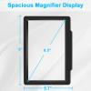 5X Large Page Magnifying Glass for Reading, Full-Page Viewing Area Magnifier Handheld Lightweight Magnifier for Reading Seniors and Low Vision Person Black view 4