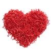 Bobobag - 4oz Crinkle Cut Paper Shred Filler Recyclable Gift Wrap Confetti Raffia Grass Shred Paper for Easter Baskets Filler Creative Eggs Decor (Red) view 1
