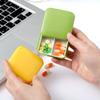 2-Grid Sliding Cover Medicine Box Airtight Portable Pill Case for Travel Pill Organizer for Household Compact Case for Daily Use view 4