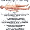 ZQHJ Multi-Functional Combination Nursing Training Manikin Model Male and Female Patient Care Simulator for Students Education Teaching Medical Training Skills view 2