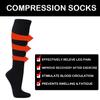 COUVER Compression Socks for Men & Women - Graduated Athletic Sport Compression Socks for Running, Gym & Recovery, Geometry Grey/Blue, Large/X-Large, 1 Pair view 2
