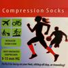 COUVER Compression Socks for Men & Women - Graduated Athletic Sport Compression Socks for Running, Gym & Recovery, Geometry Grey/Blue, Large/X-Large, 1 Pair view 4