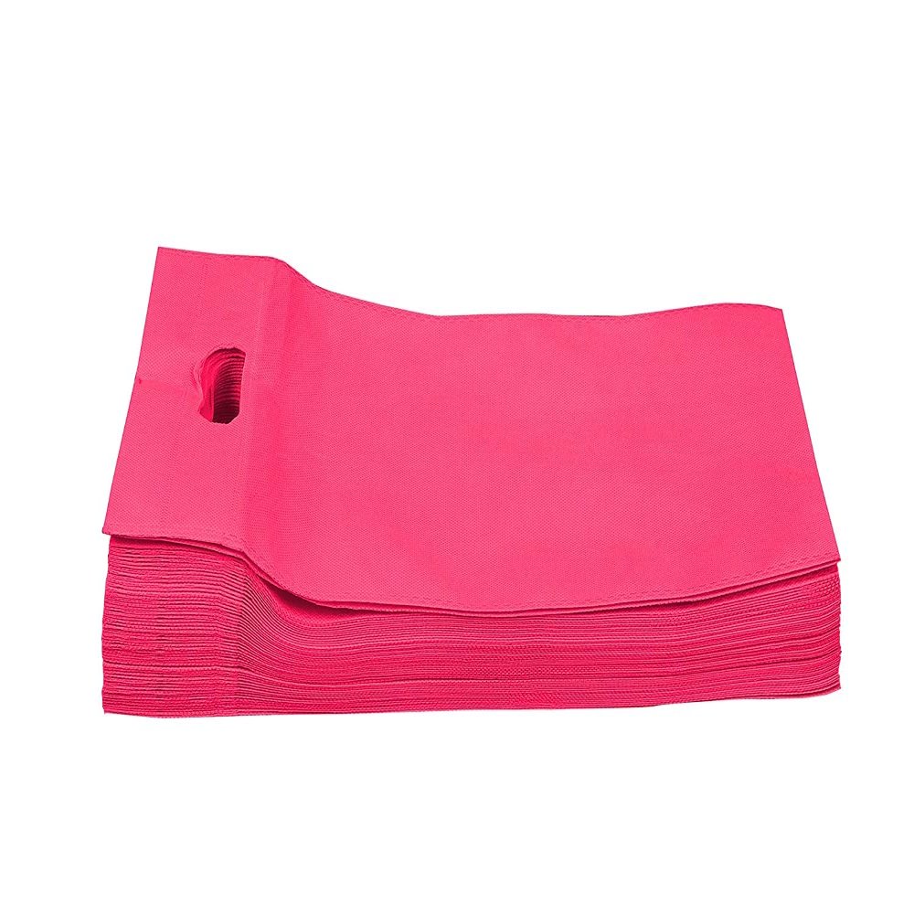 AK ENTERPRISES D-Cut Cloth Carry Bag Completely Eco Friendly Bag,Handle Bag, Daily Use Bag (Pack Of 350, 14x18)