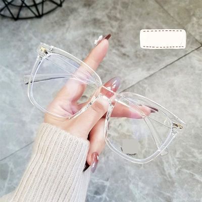 URISMO Trendy Oversized Reading Glasses, Fashion TR90 Anti Blue Light Readers, Anti Eye Strain Unbreakable Eyeglasses (Color : White, Size : +150)