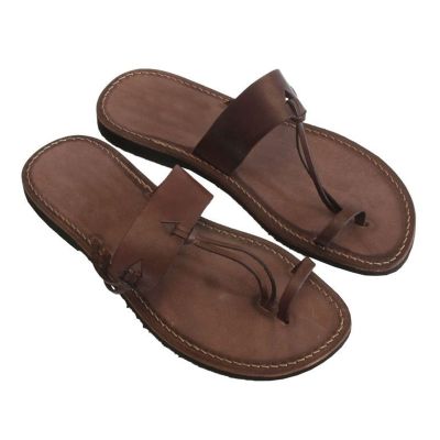 Womens Foot Correction Beach Sandals,Summer Roman Style Lightweight Toe Corrector Flat Flip Flops,Casual Breathable Bunion Orthopedic Ladies Slippers,for Plantar Fasciitis (Color : Brown, Size : 8.5