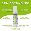 buggin out Nit Combing Mousse | No More Lice | Slippery Nits | Safe For Kids & Adults | Daily Use | 8oz view 3