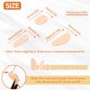 SooGree 20Pairs Soft Foam Nose Pads, 1.5MM Thick Cushion Self Adhesive Glasses Nose Pads Anti-Slip Nose Pieces Grips for Eyeglasses Sunglasses Reading Glasses, Comfortable Replacement Stick On Nosepad view 2