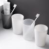 ELLIAT Mouthwash Cup, Transparent Tooth Cup, Frosted Couple Cup, Creative Plastic Toothbrush Cup, Drinking Water, Washing Cup White view 4