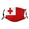 Flag of Tonga Mask Protect Respiratory System Breathe with Peace of Mind Black view 1