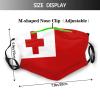 Flag of Tonga Mask Protect Respiratory System Breathe with Peace of Mind Black view 2