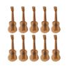 10pcs Mini Guitar Cake Topper Miniature Musical Guitar Cake Decoration For Baby Shower Birthday Wedding Music Themed Party Supplies view 1