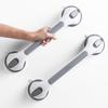 LEVERLOC 2 Pack Shower Grab Bars for Bathtubs and Showers, Easy to Install Suction Shower Handles for Bathroom Removable Handrails for Seniors Elderly Heavy Duty Safety Grip Waterproof Drill Free Gray view 1